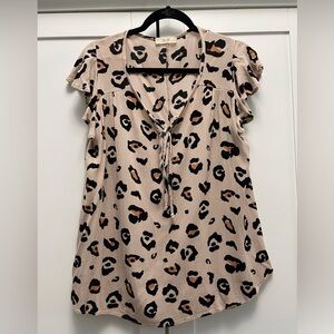Jade by Jane Beige Leopard Print Top
